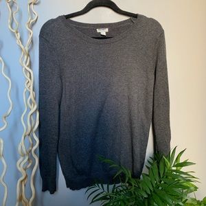 Knit Grey Light Crew Sweater ⚡️